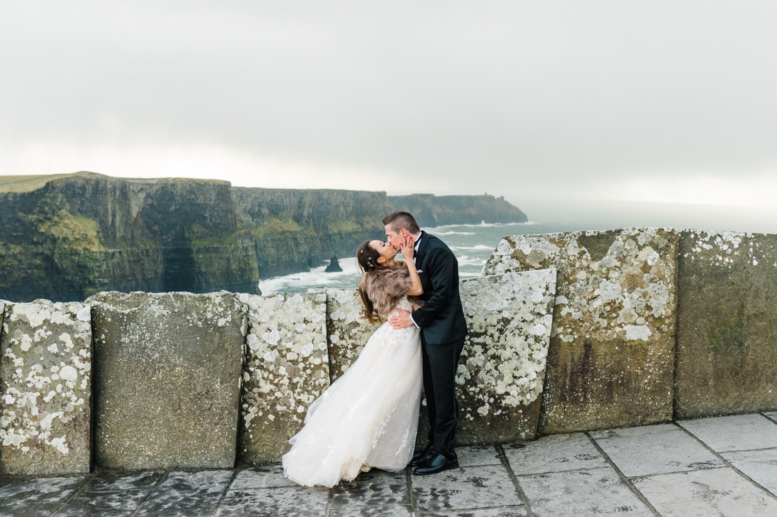 couple at Cliffs of Moher